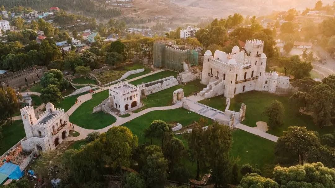 Fasil Ghebbi royal enclosure castles in Gondar on Ethiopia’s historic northern route
