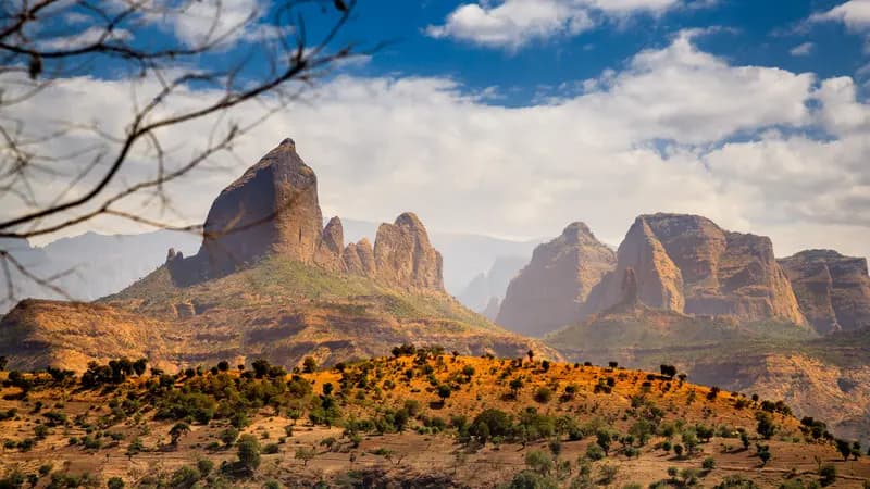 Travelers exploring Ethiopia on a Lalibela Expeditions tour
