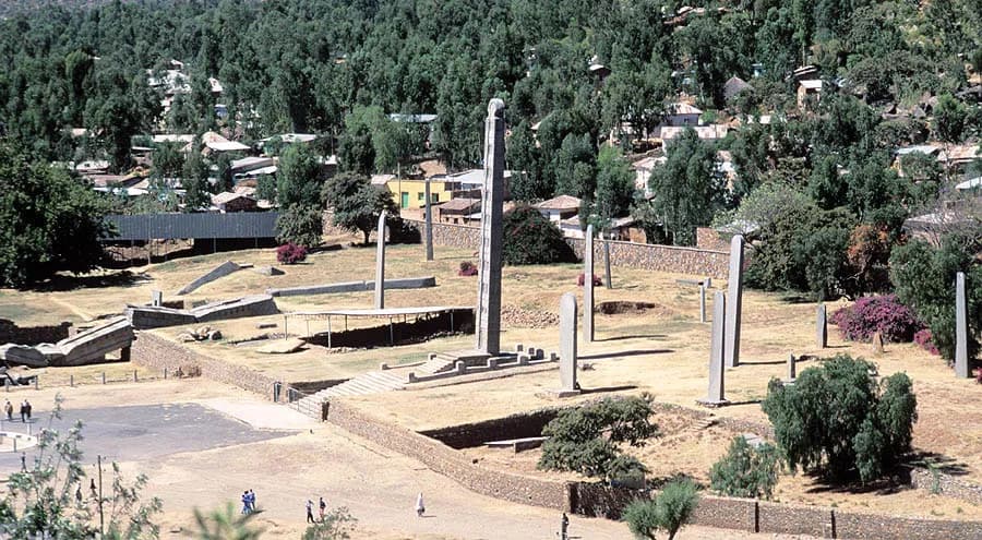 Axum stelae field, UNESCO World Heritage Site, Ethiopia