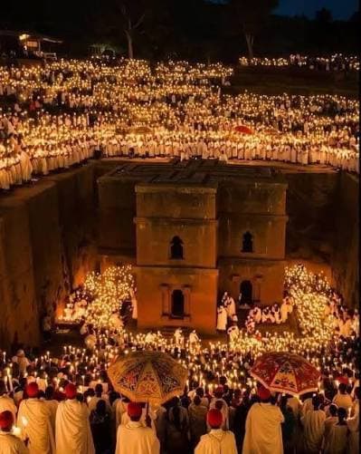 Ethiopian Christmas Genna celebration in Lalibela
