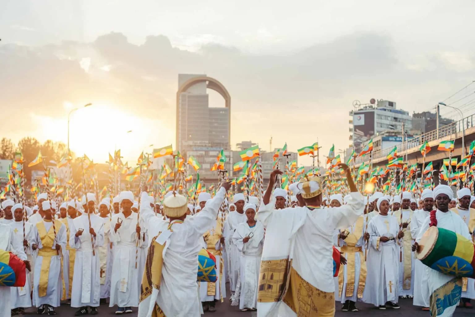 Candlelit Timkat procession in Ethiopia
